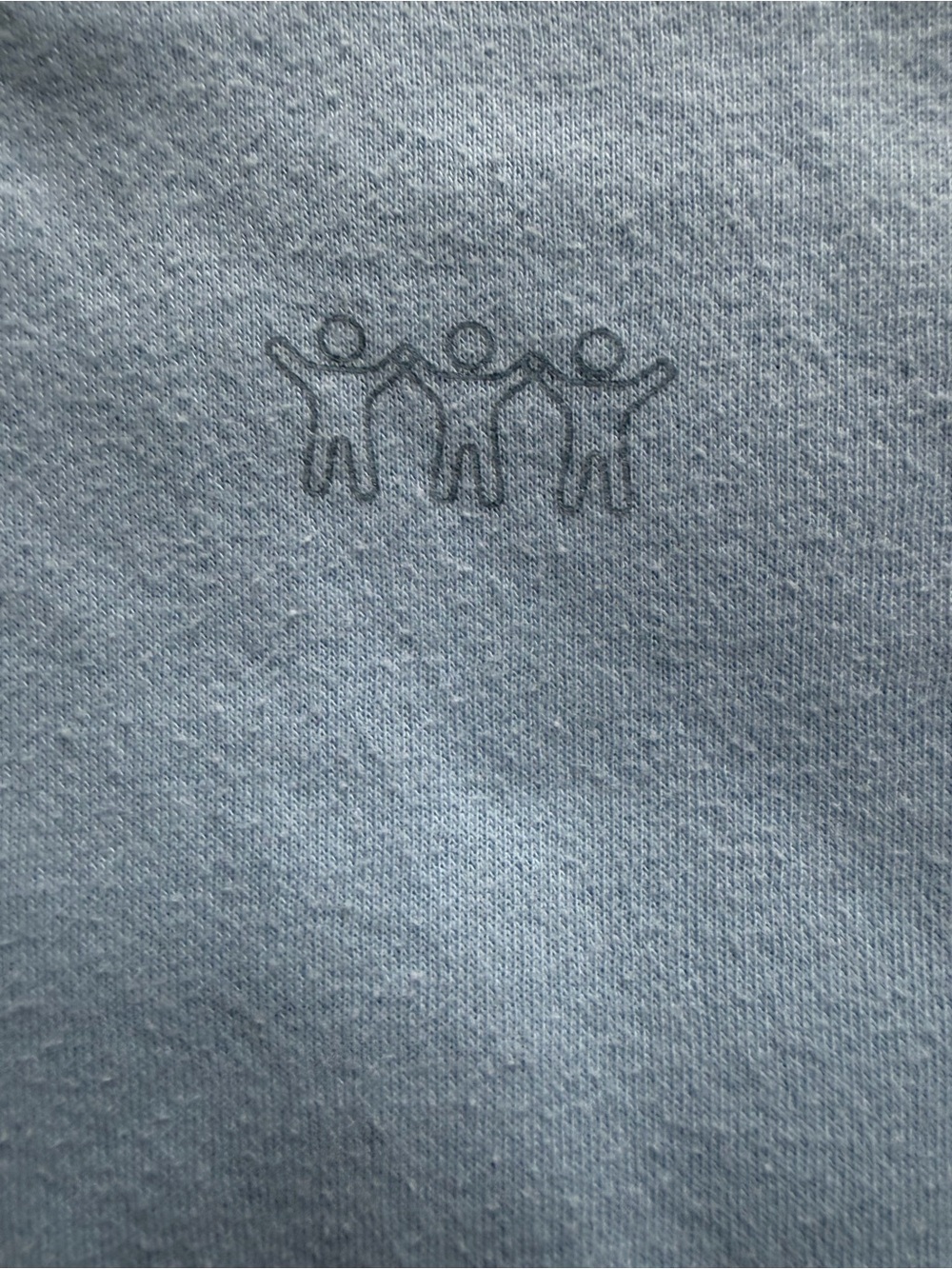 Kids Light Blue Pullover Hoodie Sweatshirt - Picture 3 of 5
